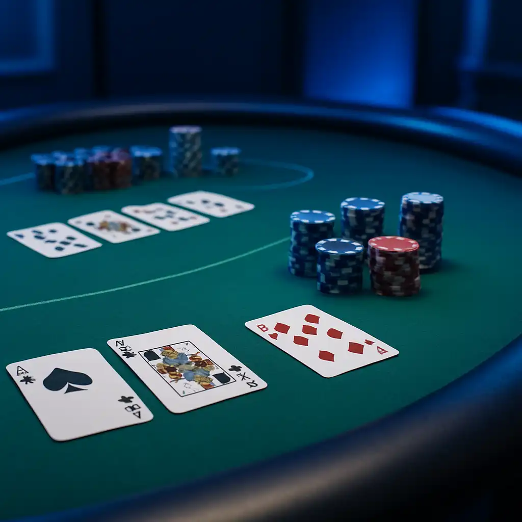 Stół do blackjacka i pokera w kasynie The Originals